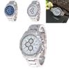 Stylish Men Steel Band Watch Business Alloy Timepiece Casual Wear Accessory