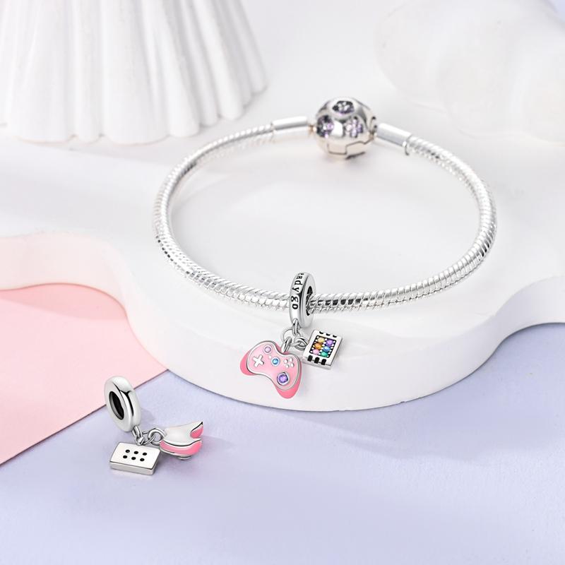 Original Charms Copper Colorful Game Console Party Pendants Fit Charms Plata Bracelets For Women Jewelry Making Gifts