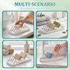 2Pcs New Self Draining Soap Dish Stainless Steel Soap Bar Organizer with Drip Tray Kitchen Drain Storage Rack Bathroom Accessory