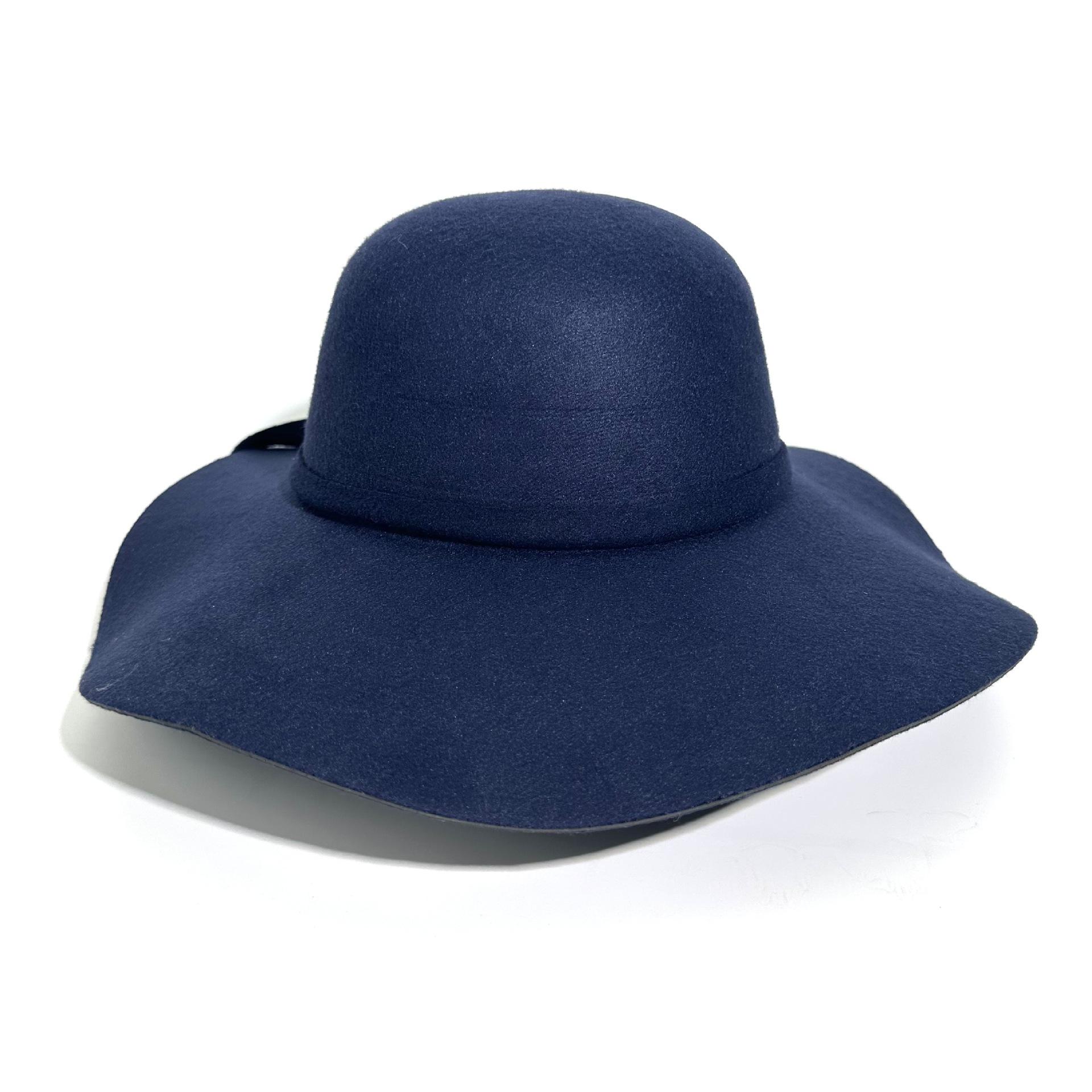 Charm Clothings Women's Dark Brown Vintage Bowl Top Hat Stage Catwalk Performance Top Hat Big Eaves Hat 56-58Cm