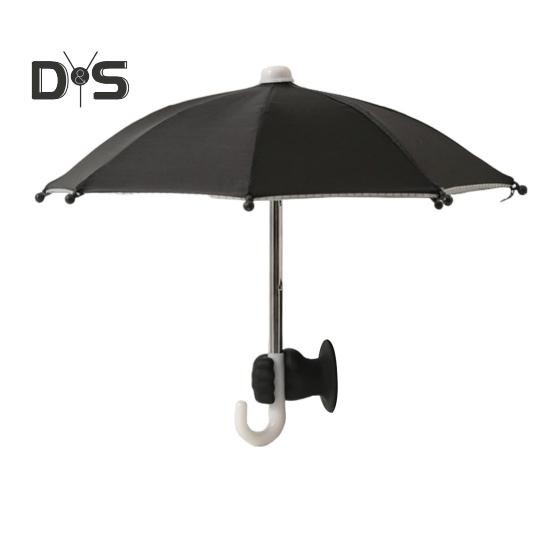 

Зонт для телефона с присоской Fist Защита от ультрафиолета Универсальный мини ветрозащитный козырек от солнца Зонт для мобильного телефона Аксессуары для телефона чёрный