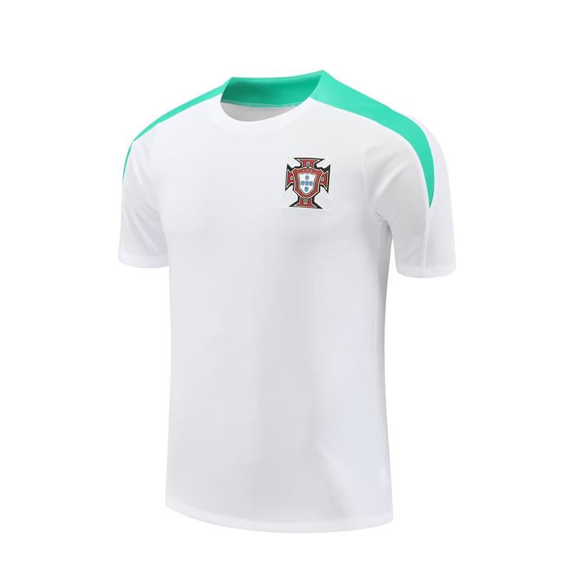 

Portugal Pre-match 2024-25 Warm-up Jersey & Shorts Set - Adult Football Training Kit Medium