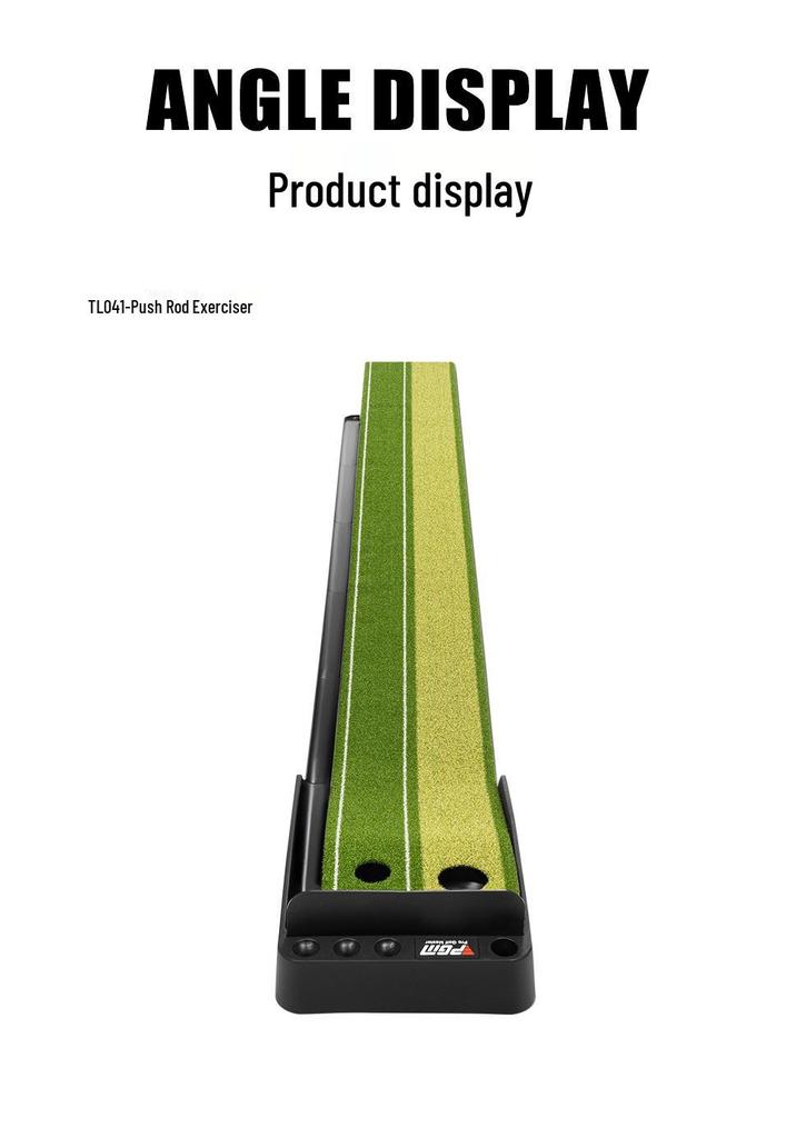 PGM Golf Putter Practice Lawn Mat - Home Training Set