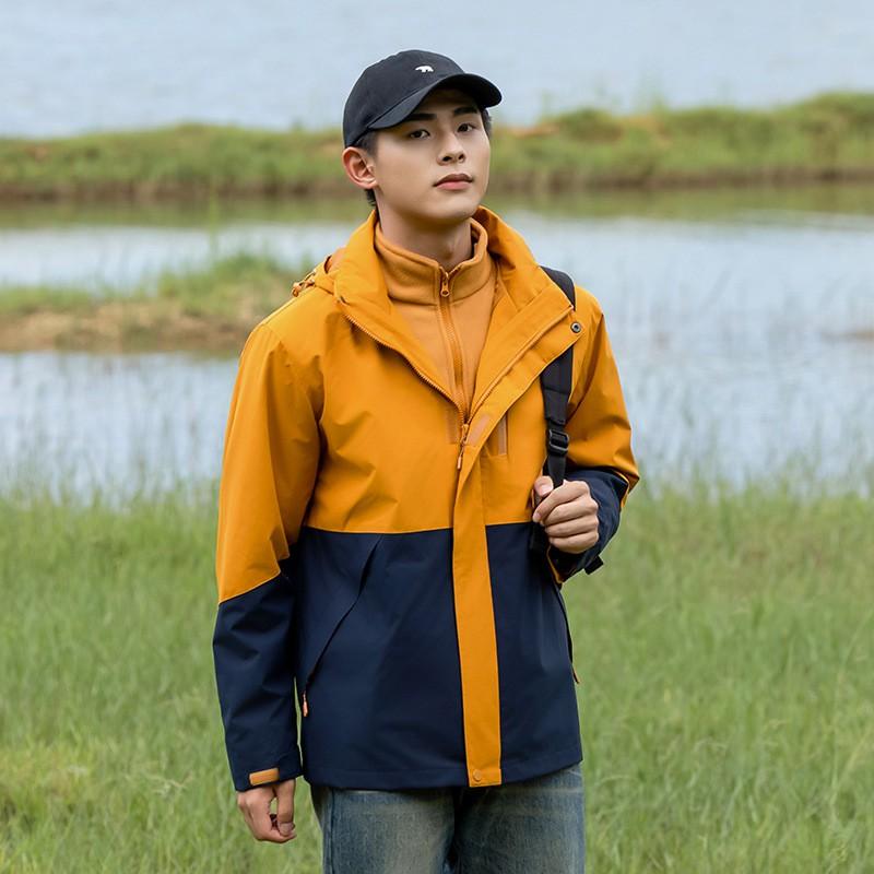 3-in-1 Waterdicht Winddicht Wandeljack Met Afneembaar Fleece Voering Heren Dames Buiten Reizen Klimmen
