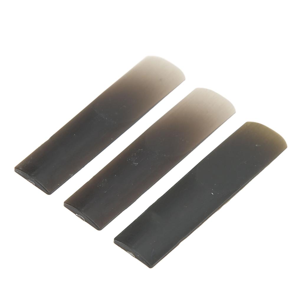 3Pcs Soprano Saxophone Reed Resin Sax Reeds Instrument Accessory Set Kit for Replacement Black