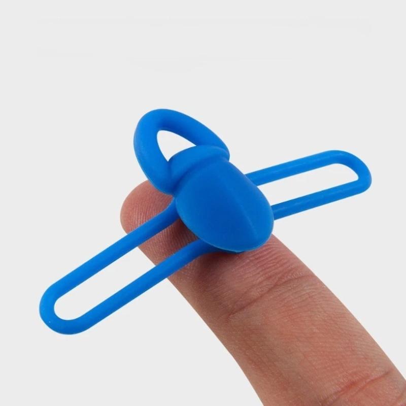 Fishing Bait Hook Fixer High Elasticity Silicone 5Pcs/Bag Fadeless Lightweight for Long Term Fishing Gear Storage