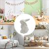 Easter Bunny Ceramics Figurines Porcelain Holiday Dining Rabbit Decoration Sculpture Easter Bunny Sculpture Desk Ornament decor