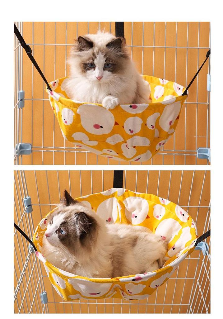 Verstelbare Kattenhangmat en Koelmat voor Kooi