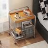 Modularer Couchtisch Kreativer Sofa-Beistelltisch Wagen mit Rädern Kleiner Wagen Aufbewahrungsschrank Schlafzimmer Nachttischregal Aufbewahrungstisch