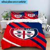 3PCS Football Cagliari Design Bedding Set,Including 1pc Duvet Cover And 2pcs Pillowcases Perfect for Bedroom, Dormitory, Fan Christmas gift