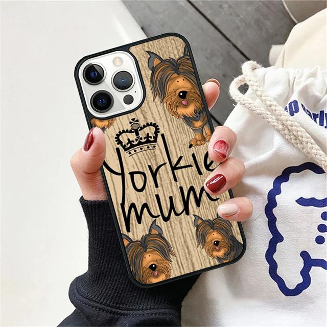 Yorkshire Terrier Dog Paw Print Phone Case Cover For iPhone 17 Air 15 16 14 13 12 Pro Max 11 Pro Max Plus Coque