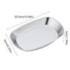 Fall-resistant Snack Plate 304 Stainless Steel Salad Tray Food Serving Dishes  Restaurant