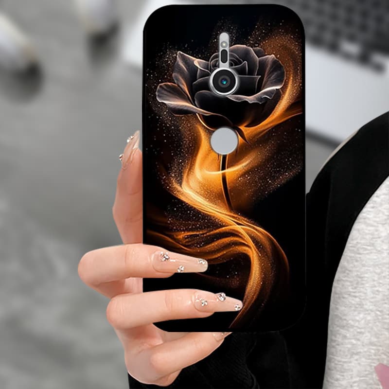 For Sony Xperia XZ2 XZ 4 2 1  Soft Silicone Black Back Shell Phone Cover For Sony XZ1 XZ2 XZ4 Funda Coque Shockproof Cases