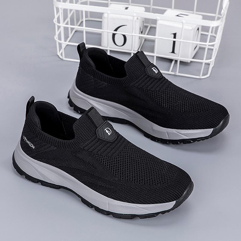 

Walking Shoes Men s and Women s Fitness Sports Shoes 2025 Large Size Anti Slip Flat Bottom Slip in Lightweight Breathable Shoes 35