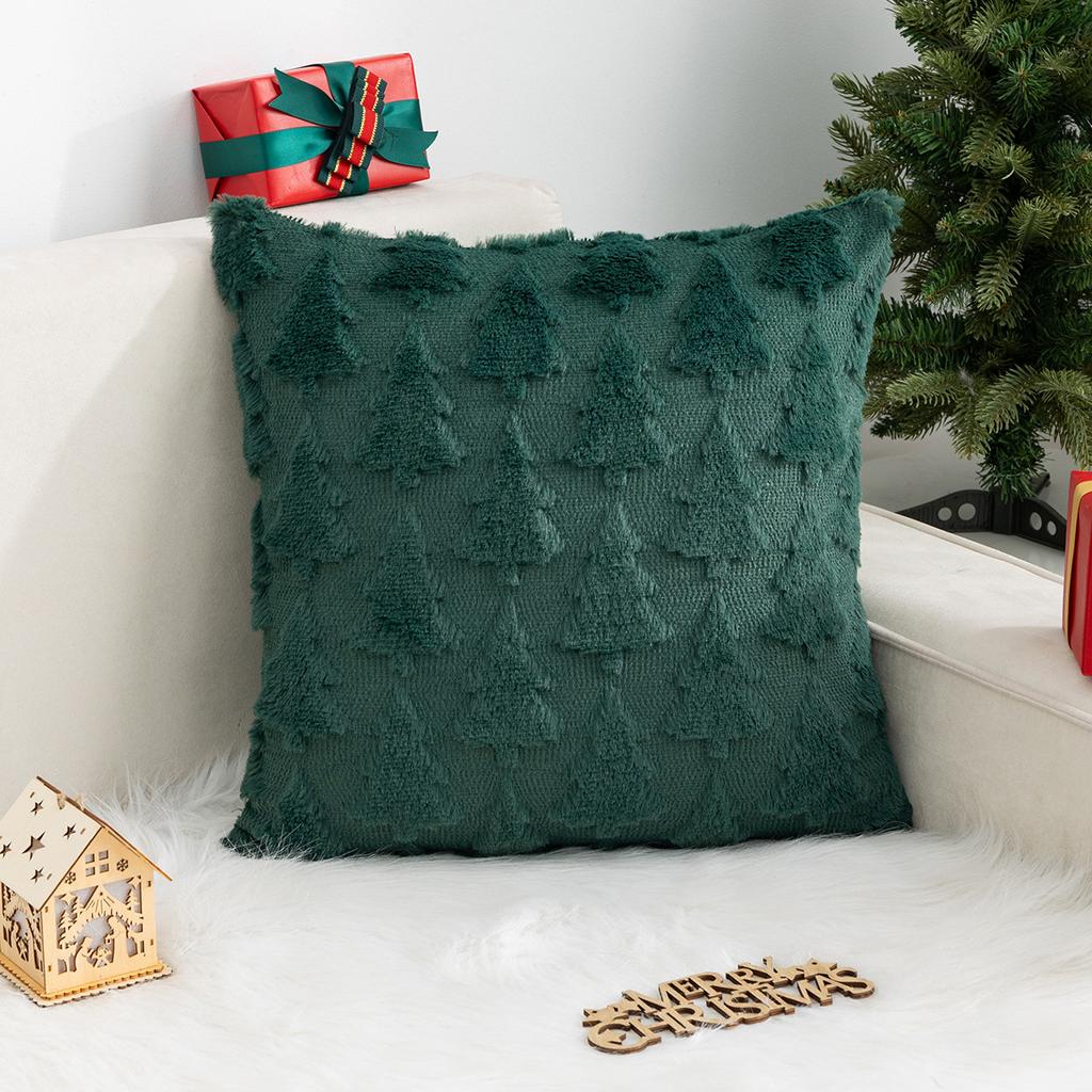 Christmas Pillow Cover Without Core Snowflakes Christmas Tree Home Sofa Pillow Cushion Festive Ornament Cushion Cover X