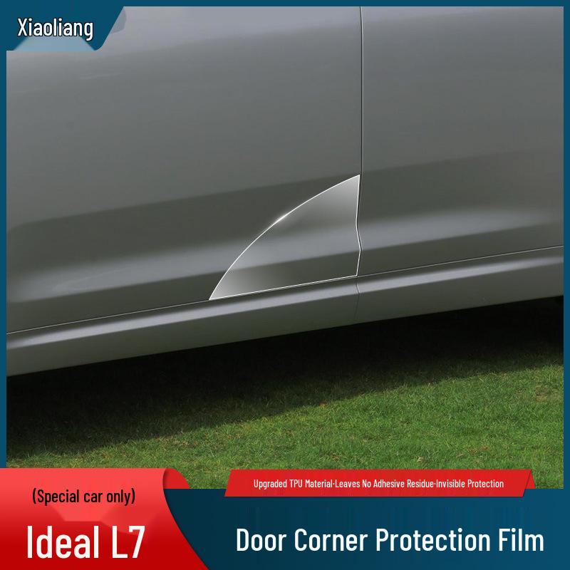Ideal L7 Car Door Protection Stickers: Custom-Cut TPU Transparent Film for Door Triangle Area.