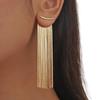 Portable Copper Tassels Earrings Comfortable All Day Wear Daily Fashion Jewelry