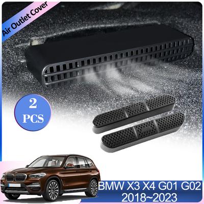 Air Outlet Cover for BMW X3 X4 G01 G02 Sport 2018~2024 Car Under Rear Seat Ventilation Dust Conditioner Vent Interior Accessorie
