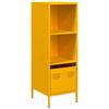 VidaXL Buffet haut jaune moutarde 35x39x103,5 cm acier, armoire à livres, armoire à livres moderne, étagère à livres, 851379