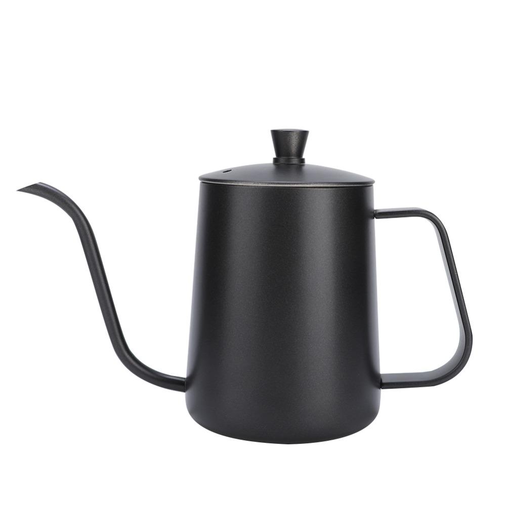 Stainless Steel Gooseneck Tea Kettle 600ml Capacity Drip Pot Pour Over Coffee  Coffee Brewing