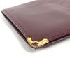 CARTIER Must de Line logo wallet Long wallet Long Wallet Leather wine-red
