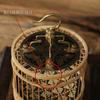 Boutique Mini Bird Cage Small Spotted Bamboo Plum Concubine Bamboo Pure Handmade Bamboo Round Cage Cricket Grasshopper Cage