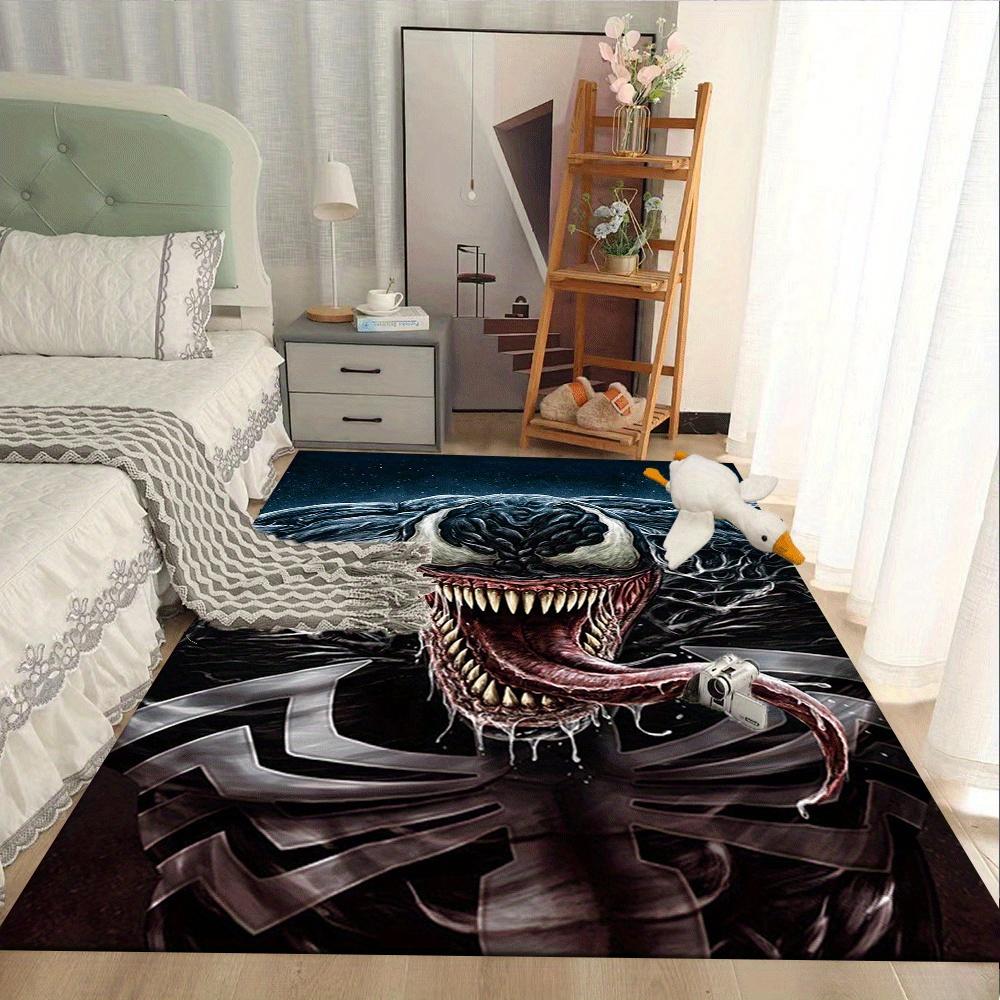 1pc Venom Carpet Area Rug, Bedroom, and Playroom - Durable, Stain-Resistant, and Easy To Clean, Living Room, Laundry Room, Home Decor, Chris