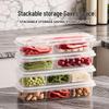 Household Compartmented Fresh-Keeping Box for Refrigerator - Ideal for Frozen Meat, Vegetables, and Food Portioning