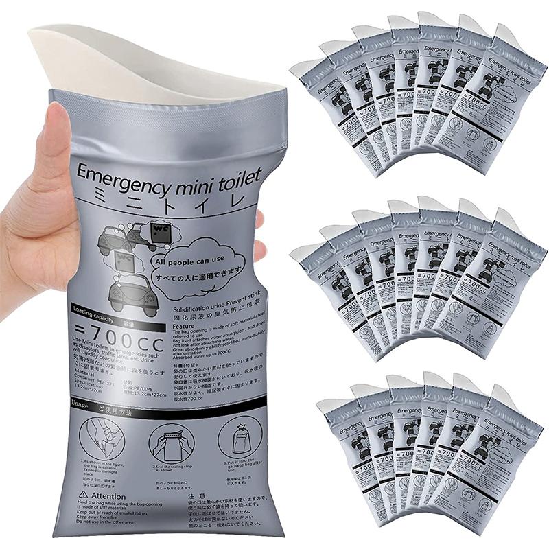 4Pcs 700Ml Emergency Car Urine Bag Vomit Bags Mini Toilet Mobile Toilets