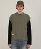 Haint Cable Wool Knit Vest 7 Colors
