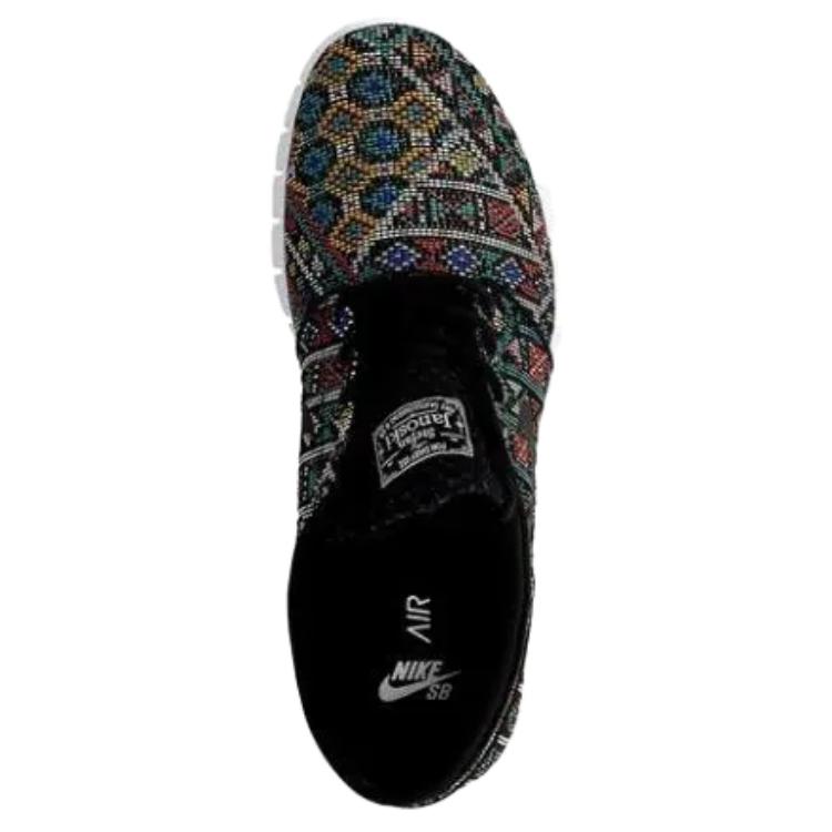Nike Stefan Janoski Max Premium Unisex Sneakers Multi-Color Black Black-White-Gum-Light-Brown 807497-003