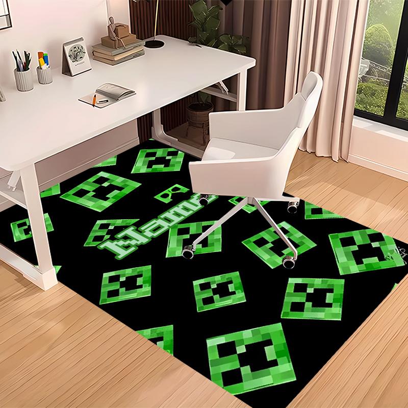 Custom Personalization Game Block Pixel World Print Area Rug - Soft, Washable Non-Slip Indoor Mat,Living Room,Home&Office Decorative Rug