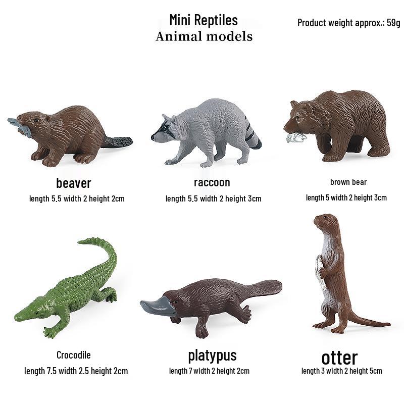 Realistic Animal Heart Model Toy: Lemur, Raccoon, Orangutan, Baboon