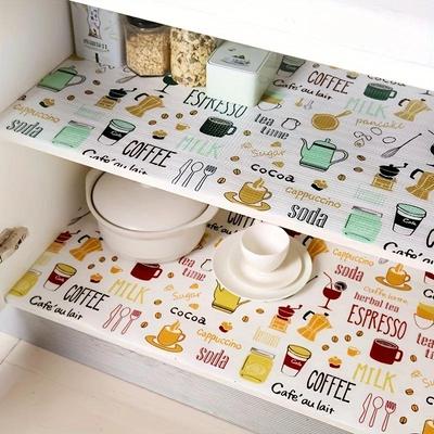 Cute Waterproof Oil Proof Shoes Cabinet Mat 1 Roll Kitchen Table Mat Drawers Cabinet Shelf Liners Cupboard Placemat