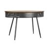 Console - Sapin Noir - Métal - Moderne Et Élégante - 120 X 65 X 77 Cm