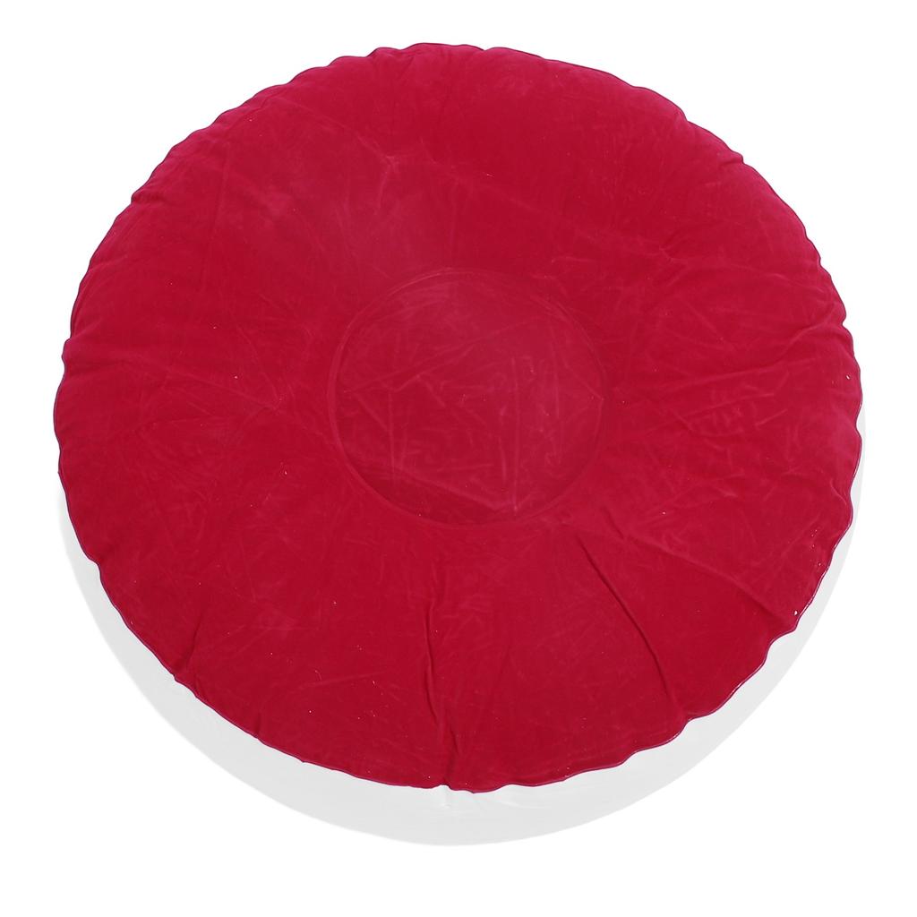 Inflatable Flocking Stool Multipurpose Lightweight Portable Ergonomic Design Round Portable