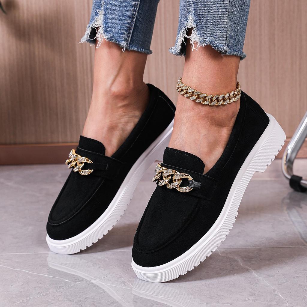 2025 Spring and Autumn New British Style Leather Versatile Single Shoes Women's Platform Loafers Fashion Casual Thick Heel Women's Shoes