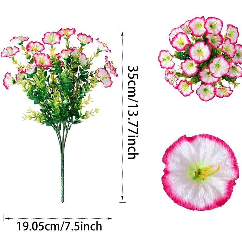 1/2 Stück Gänseblümchen künstliche Blumenstrauß für Heimdeko Kunstblumen Garten Hochzeitsdekoration Outdoor Topfpflanzen-Arrangement