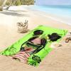 Asciugamano da Spiaggia con Stampa Billie Eilish, Asciugamano Grande Morbido ad Asciugatura Rapida per Spiaggia Campeggio Nuoto