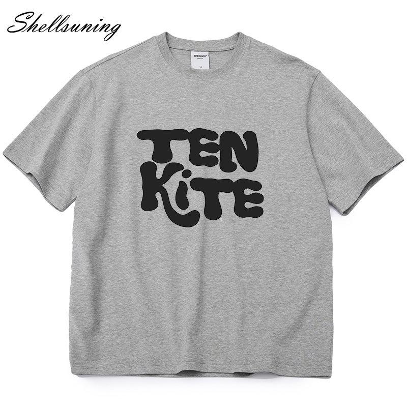 Shellsuning модные футболки с рисунком из 100% хлопка женские летние футболки с короткими — фото 17