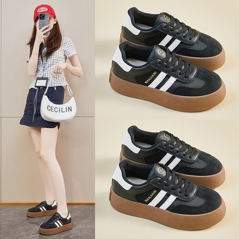 Sommer Hvite Sko Ny Stil Kvinnelig Student Mesh Pustende Forhøyede Fritidssko