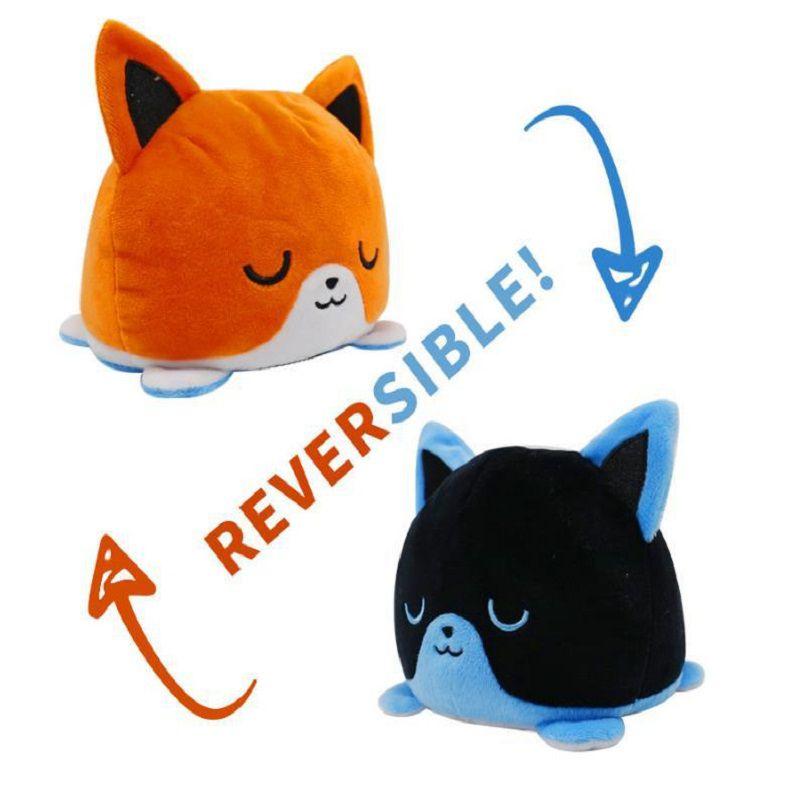 1PC Cute Cat Plush Doll pulpo Double-Sided Flip Cat Plush Toy Soft