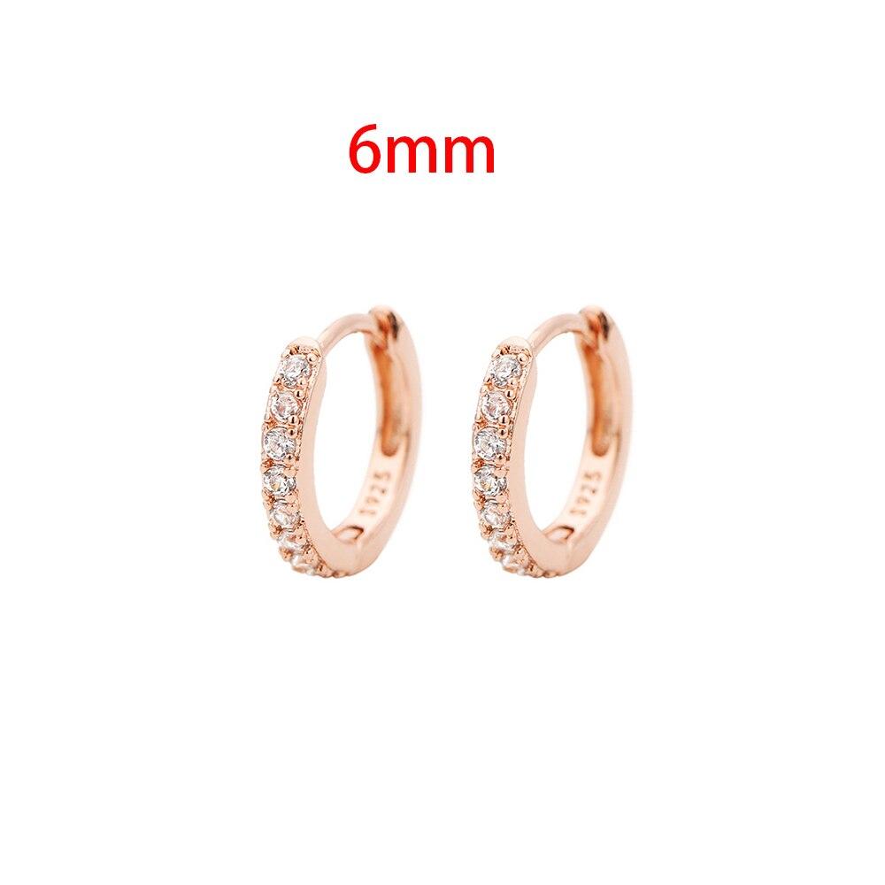 Set 4 Paia Orecchini A Cerchio Piccoli Neri – 6/8/10/12 Mm – Ipoallergenici, Leggeri, Per Donne E Ragazze – Gioielli Per Lobo, Cartilagine, Elica