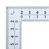 Shinwa Sokutei Wide Pita Curved Same Graduations on Front and 8 JIS 10035 Ruler, Silver, 30cm, Back, Graduations,