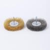 Stainless Steel Wire Brush for Rust Removal, Grinding, and Polishing – T-Type with 6mm Handle for Metal, Wood, and Root Carving Applications.