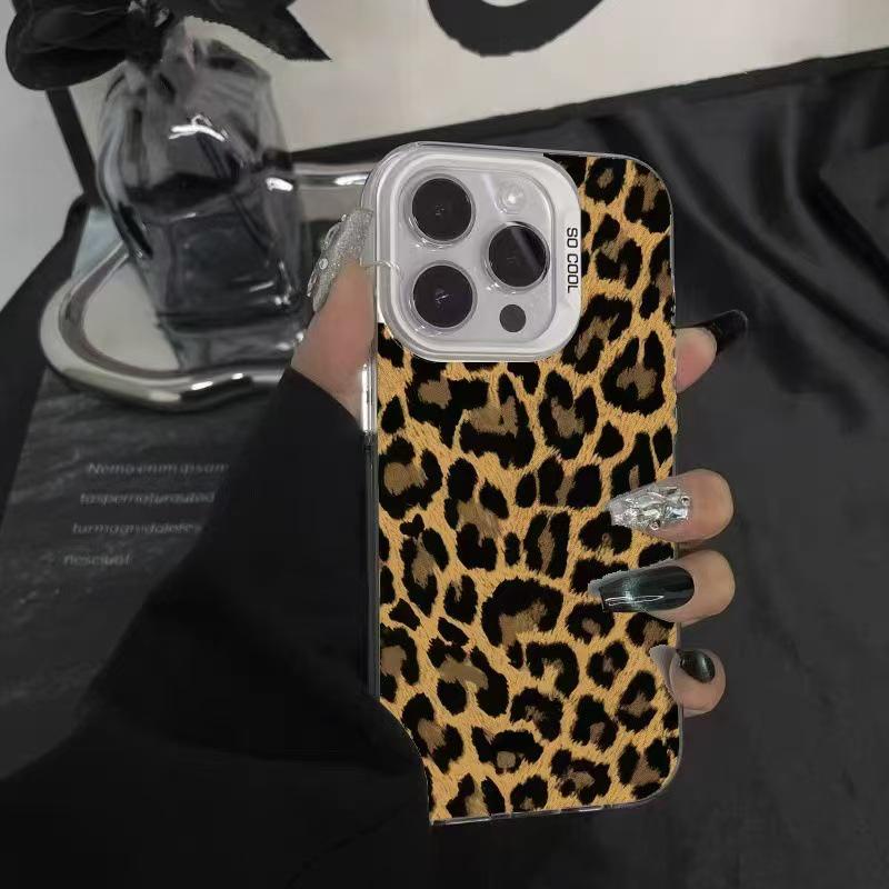 Telefoonhoesje met Luipaardprint voor iPhone 15 Pro Max/14 Pro/17 Air
