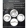 CV Boot Clamp Pliers Kit, Stainless Steel Universal Adjustable Axle CV Joint Boot Crimp Clamp Repair Tool Kit, 24Pcs (12Pcs Large+ 12Pcs Large)