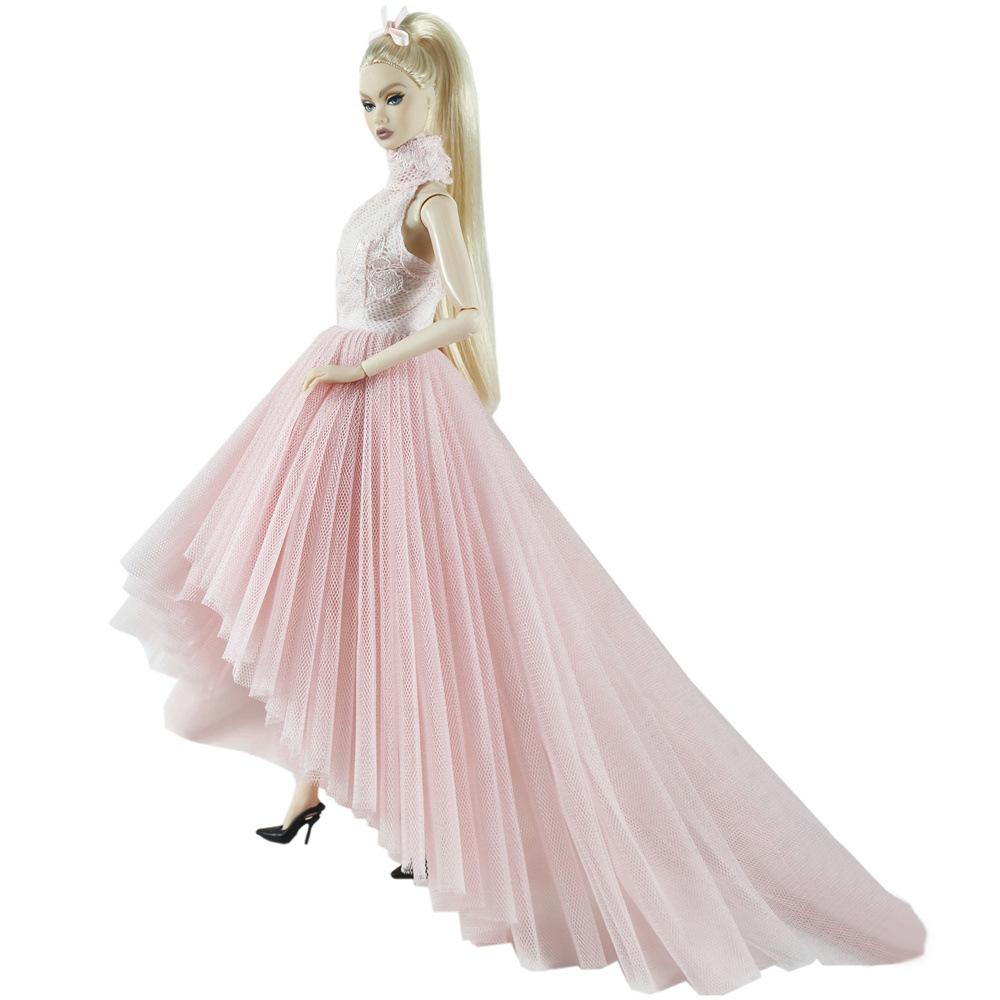 Princess Doll Sequined Luxury Tutu Dress 1/6 Size Bridal Formal Wear Candy Color Wedding Clothing for 29CM Dolls