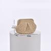 Chain Strap Shell-shaped Weave Bag Bohemian Chain Crossbody Bag Simple Beach Bag  Students
