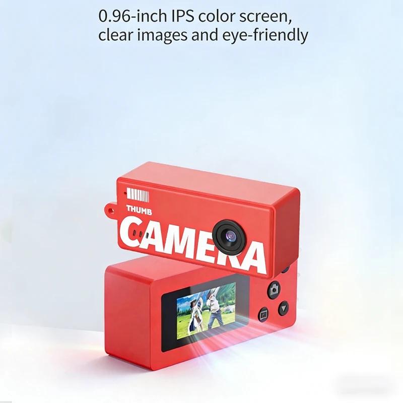 Mini-Schlüsselanhänger-Kamera Magecam Digitalkamera 0,96 Zoll Schlüsselanhänger-Kamera Retro Unterstützung Speicherkarte 1080P Sehr Kleiner Camcorder Video-Rekorder mit Blitz